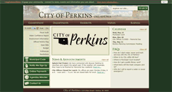 Desktop Screenshot of cityofperkins.net